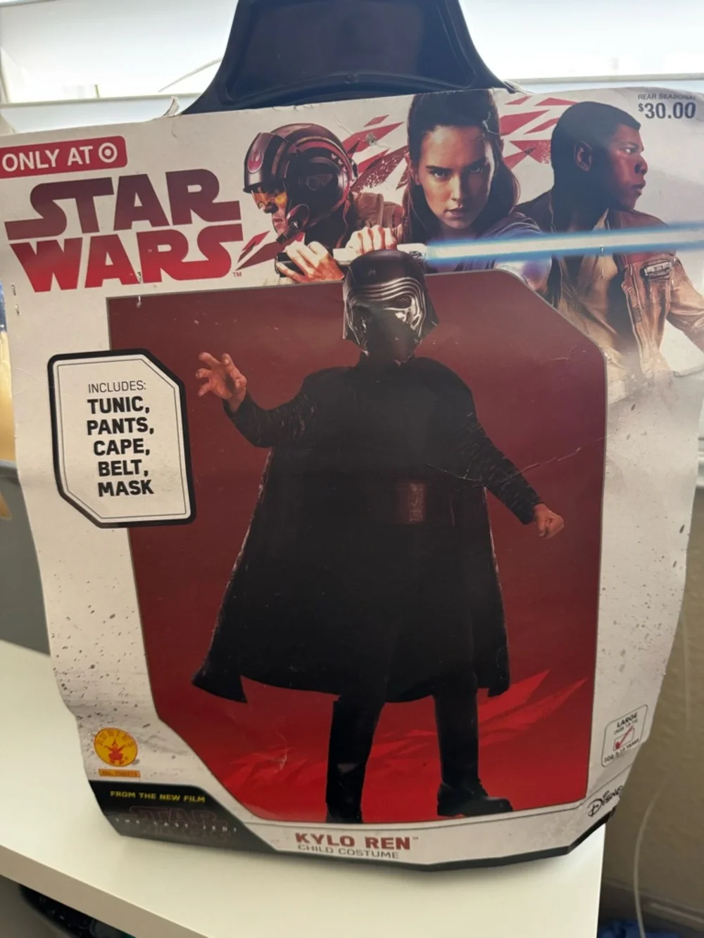 Star Wars Kylo Ren Child Costume Black and Silver - Picture 1 of 2